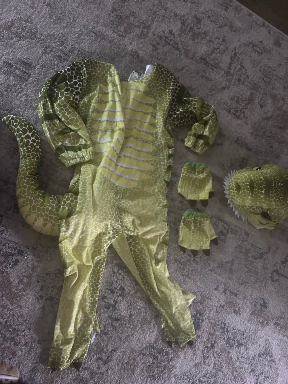 Green Dinosaur Reptile Costume for kids